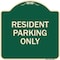 Signmission Reserved Parking Resident Parking Heavy-Gauge Aluminum Architectural Sign, 18" x 18", G-1818-23036 A-DES-G-1818-23036 - alternate 1